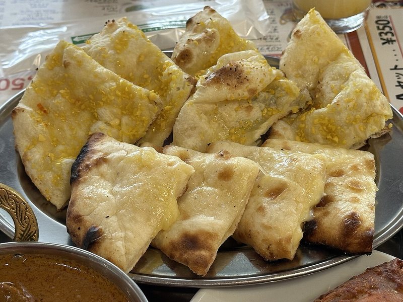 Garlic Naan - North Indian side recipe